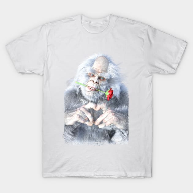 Yeti Love T-Shirt by vonHobo